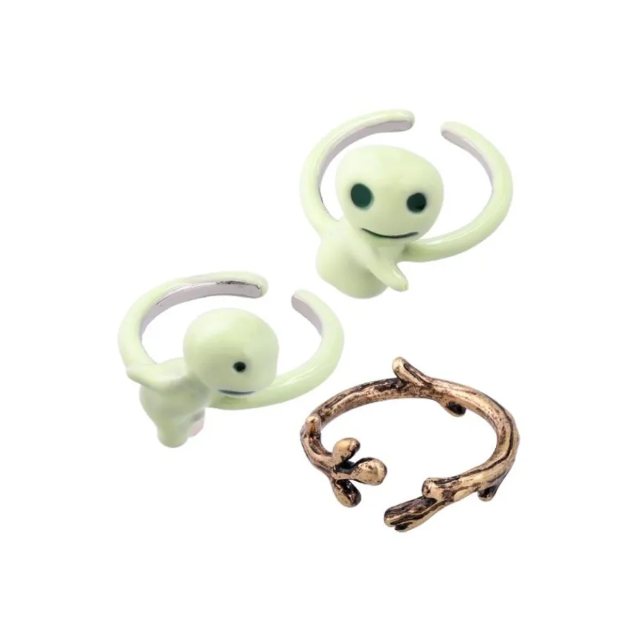 Maison Ghibli Three Ring Set Kodama - Princess Mononoke Outlet