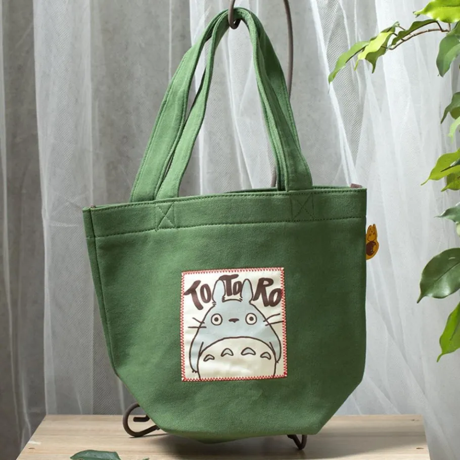 Maison Ghibli Tote Bag Totoro Autumn Green - My Neighbor Totoro Discount