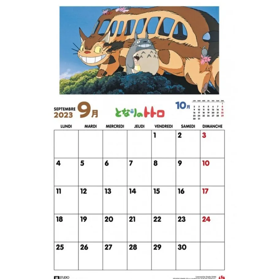 Maison Ghibli Totoro Calendar 2023 Hot