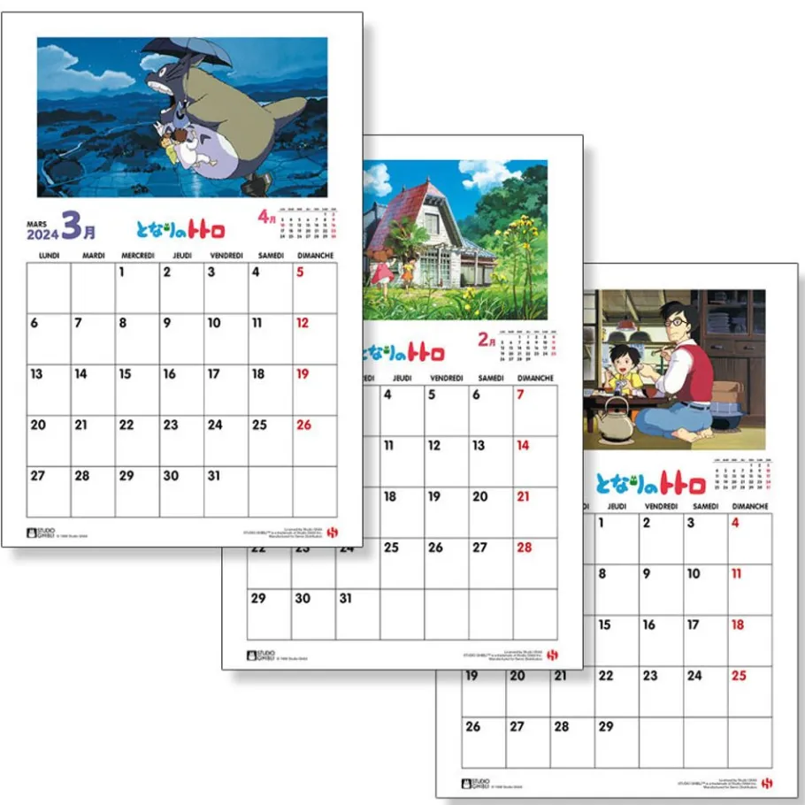 Maison Ghibli Totoro Calendar 2024 - En Online