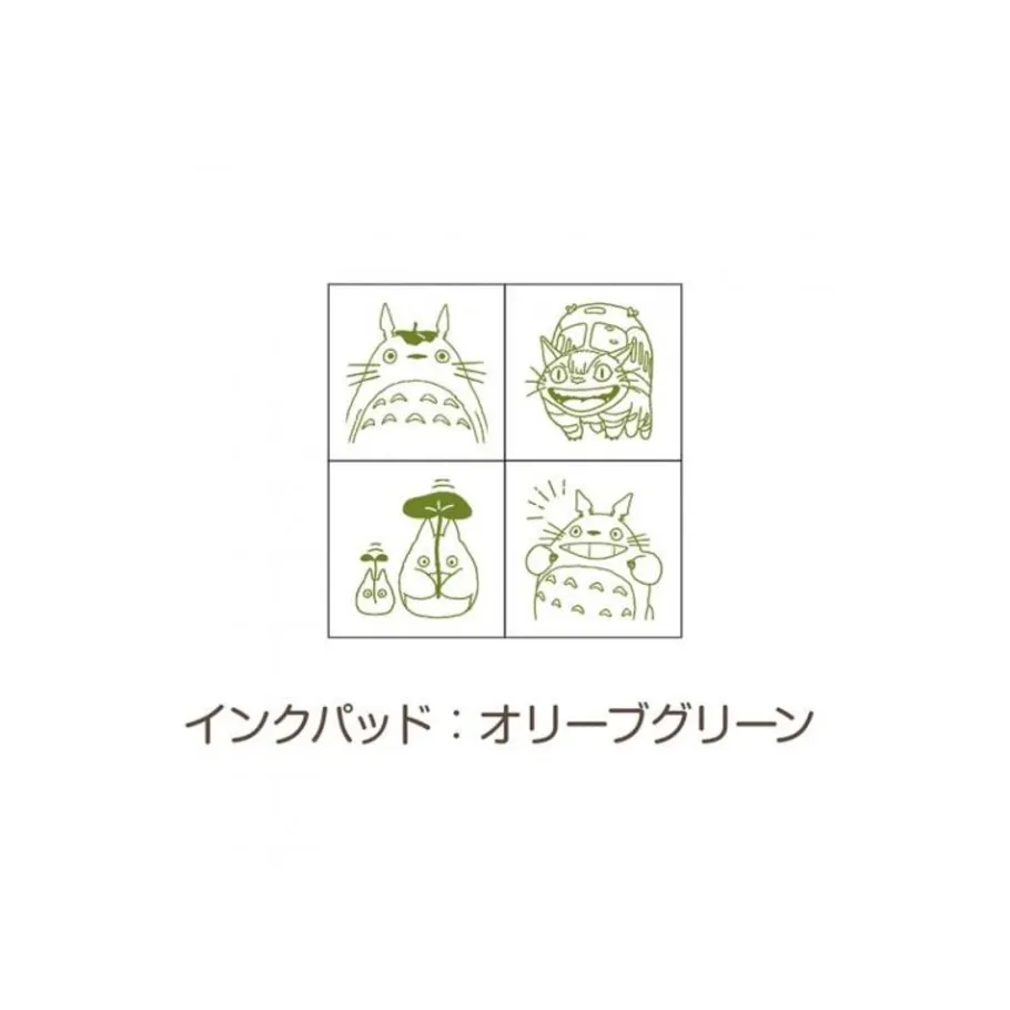 Maison Ghibli Totoro & Catbus Mini Stamp Set Green - My Neighbor Totoro Outlet