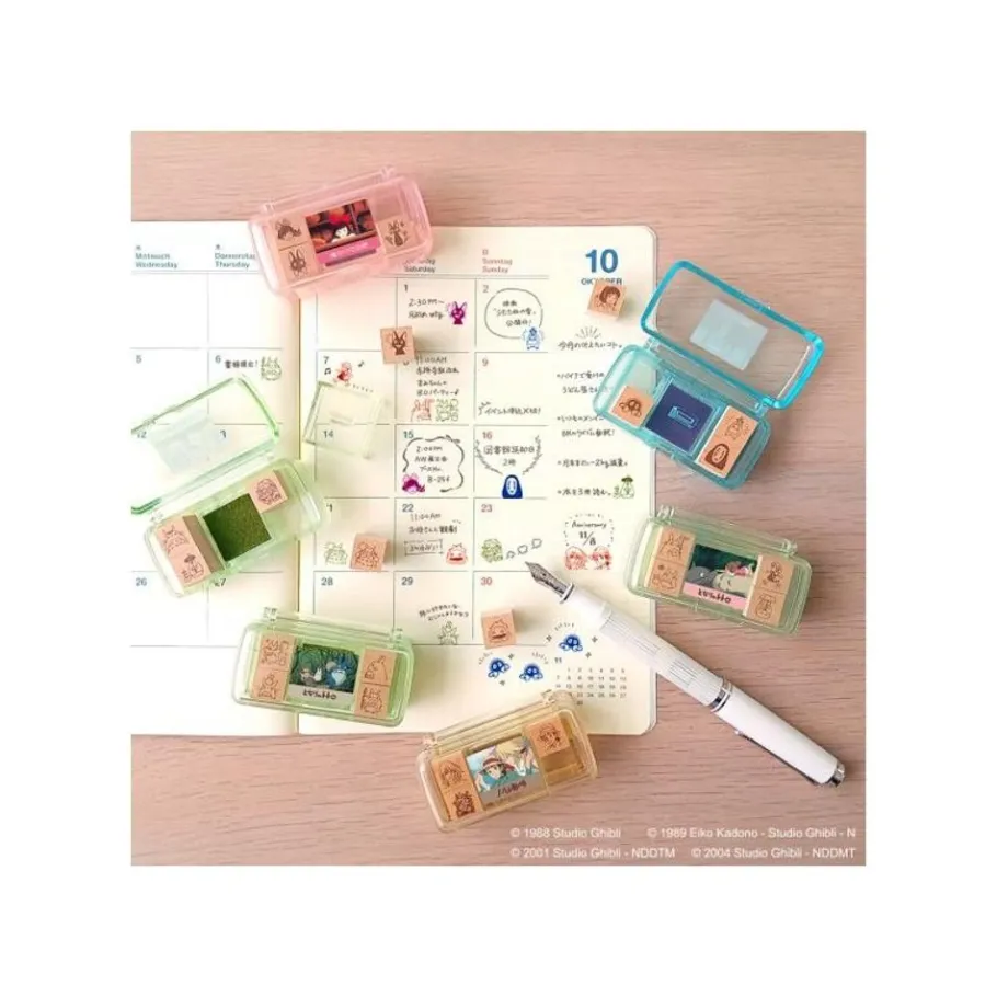 Maison Ghibli Totoro & Catbus Mini Stamp Set Green - My Neighbor Totoro Outlet