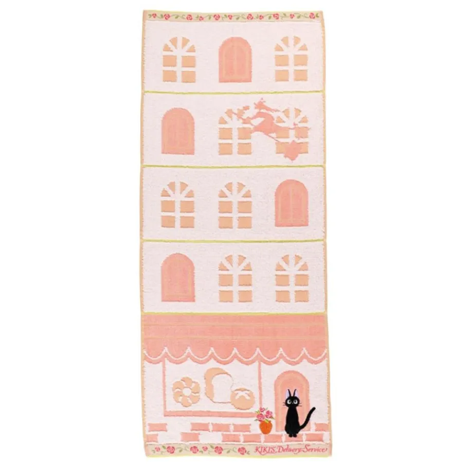 Maison Ghibli Towel Jiji Street Corner 34X80 Cm - Kiki'S Delivery Service Best