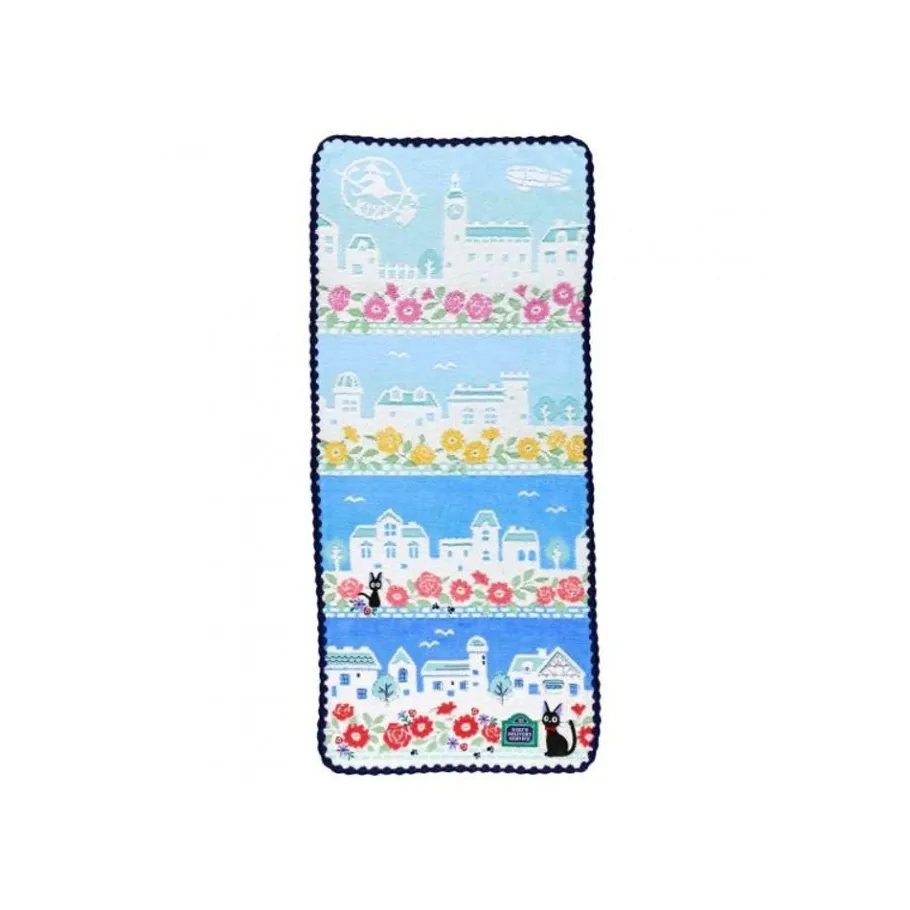 Maison Ghibli Towel Streets Of Paris 34X80 Cm - Kiki'S Delivery Service Online