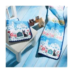 Maison Ghibli Towel Streets Of Paris 34X80 Cm - Kiki'S Delivery Service Online