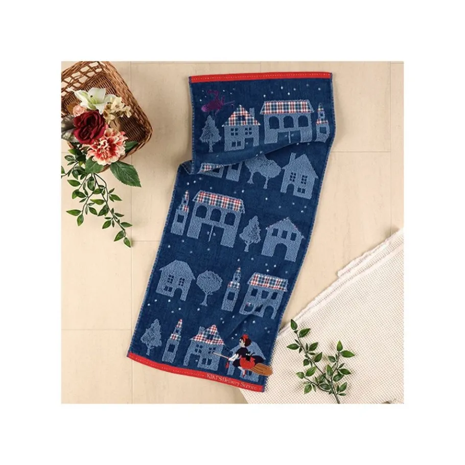 Maison Ghibli Towel The Night Of Departure 34X80 Cm - Kiki'S Delivery Service New