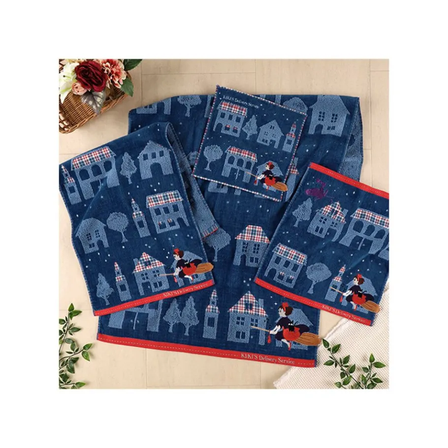 Maison Ghibli Towel The Night Of Departure 34X80 Cm - Kiki'S Delivery Service New
