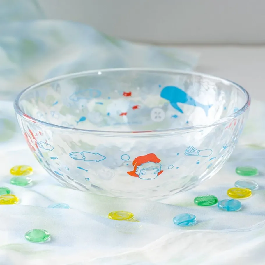 Maison Ghibli Transparent Bowl 17Cm Ponyo Under The Sea - Ponyo On The Cliff New