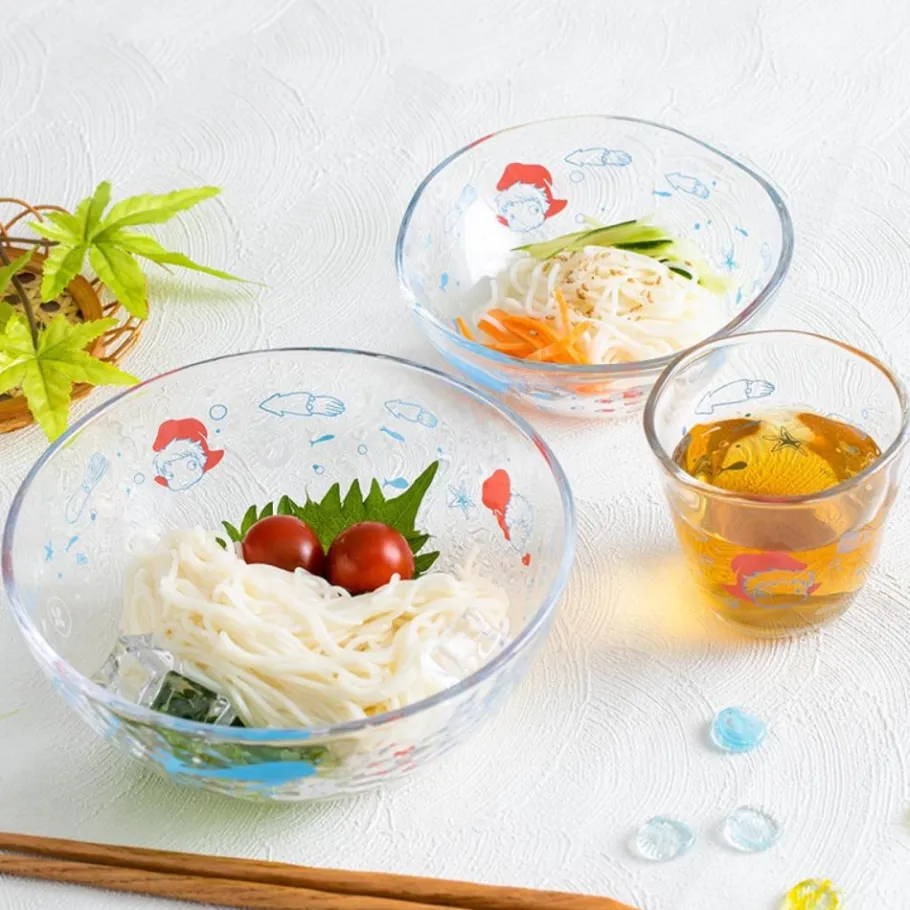 Maison Ghibli Transparent Bowl 17Cm Ponyo Under The Sea - Ponyo On The Cliff New
