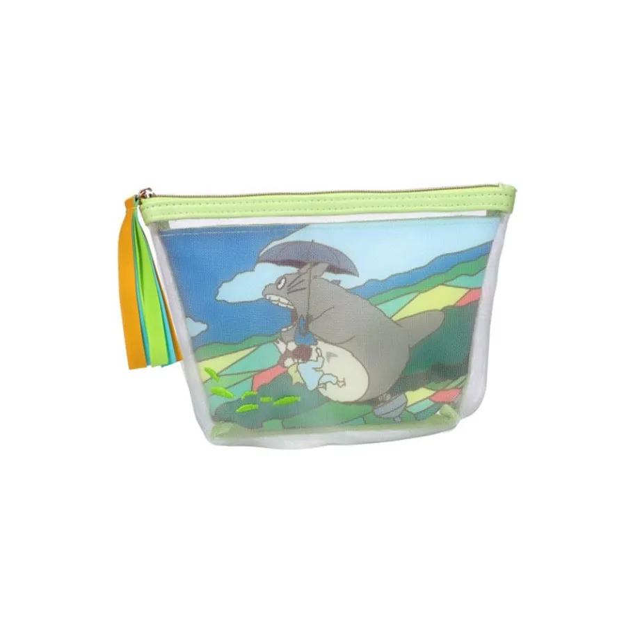 Maison Ghibli Transparent Pouch Embroidered - My Neighbor Totoro Sale