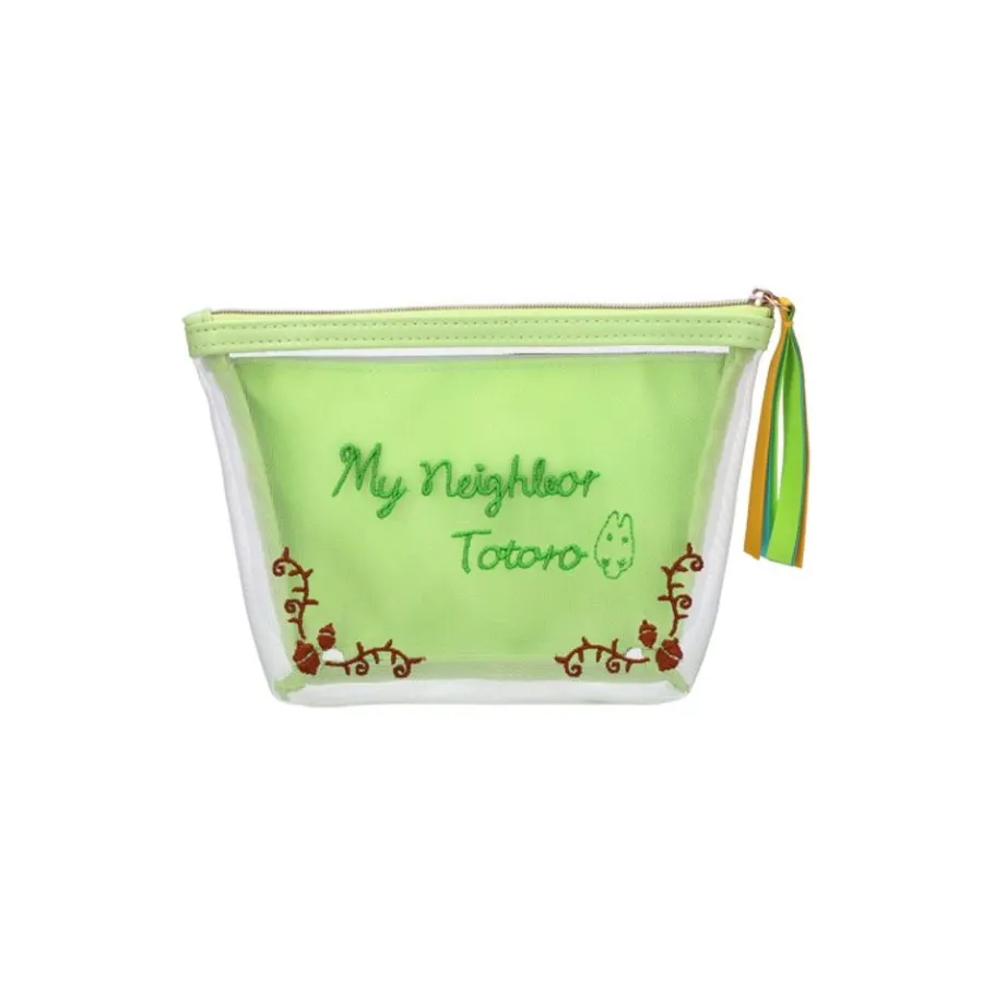 Maison Ghibli Transparent Pouch Embroidered - My Neighbor Totoro Sale