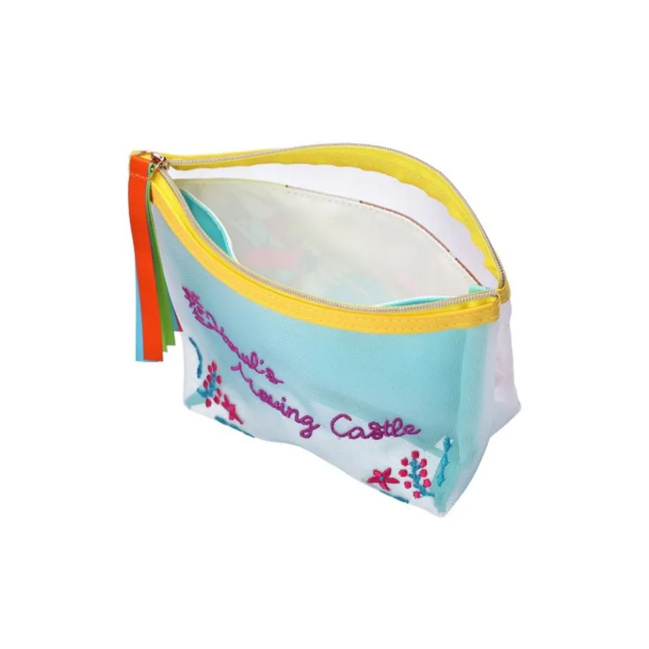 Maison Ghibli Transparent Pouch Embroidered - Howl'S Moving Castle Online