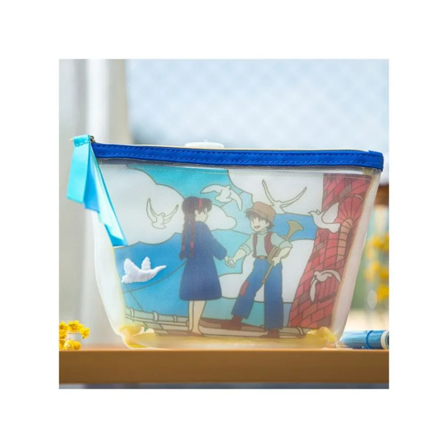 Maison Ghibli Transparent Pouch Embroidered - Castle In The Sky Outlet