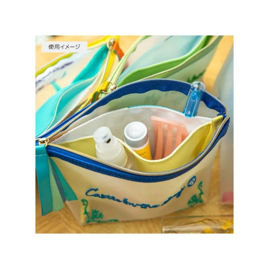 Maison Ghibli Transparent Pouch Embroidered - Castle In The Sky Outlet