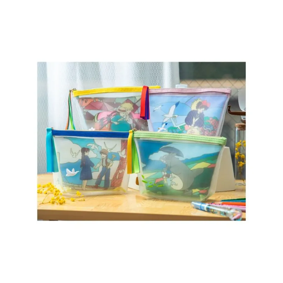 Maison Ghibli Transparent Pouch Embroidered - Castle In The Sky Outlet