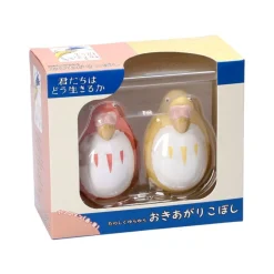 Maison Ghibli Two Pack Roly-Poly Figurines Red & Yellow Parakeet - The Boy And The Sale