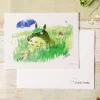 Maison Ghibli Watercolour Greeting Cards 24 X 15,8 Cm Mei & Totoro & Sakura - My Ne Best