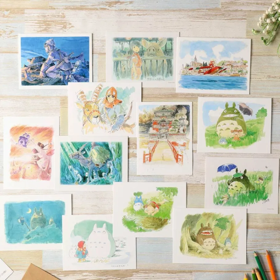 Maison Ghibli Watercolour Greeting Cards 24 X 15,8 Cm Summer - My Neighbor Totoro Best