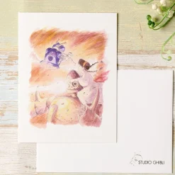 Maison Ghibli Watercolour Greeting Cards 24 X 15,8 Cm Rescue - Castle In The Sky Best