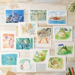 Maison Ghibli Watercolour Greeting Cards 24 X 15,8 Cm Rescue - Castle In The Sky Best