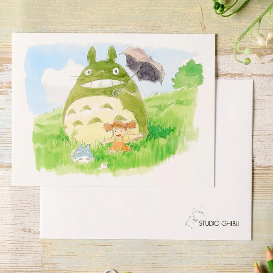 Maison Ghibli Watercolour Greeting Cards 24 X 15,8 Cm Mei & Totoro - My Neighbor To Clearance