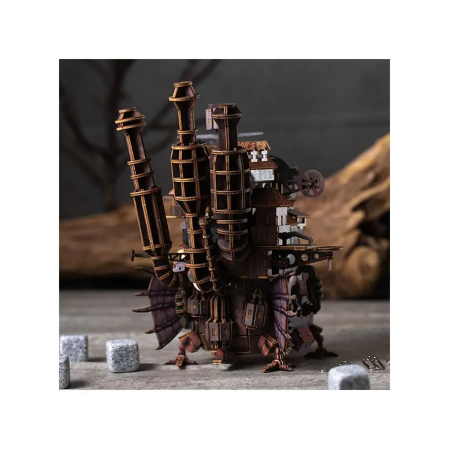 Maison Ghibli Wooden Model Kigumi Hauru'S Castle - Howl'S Moving Castle Hot