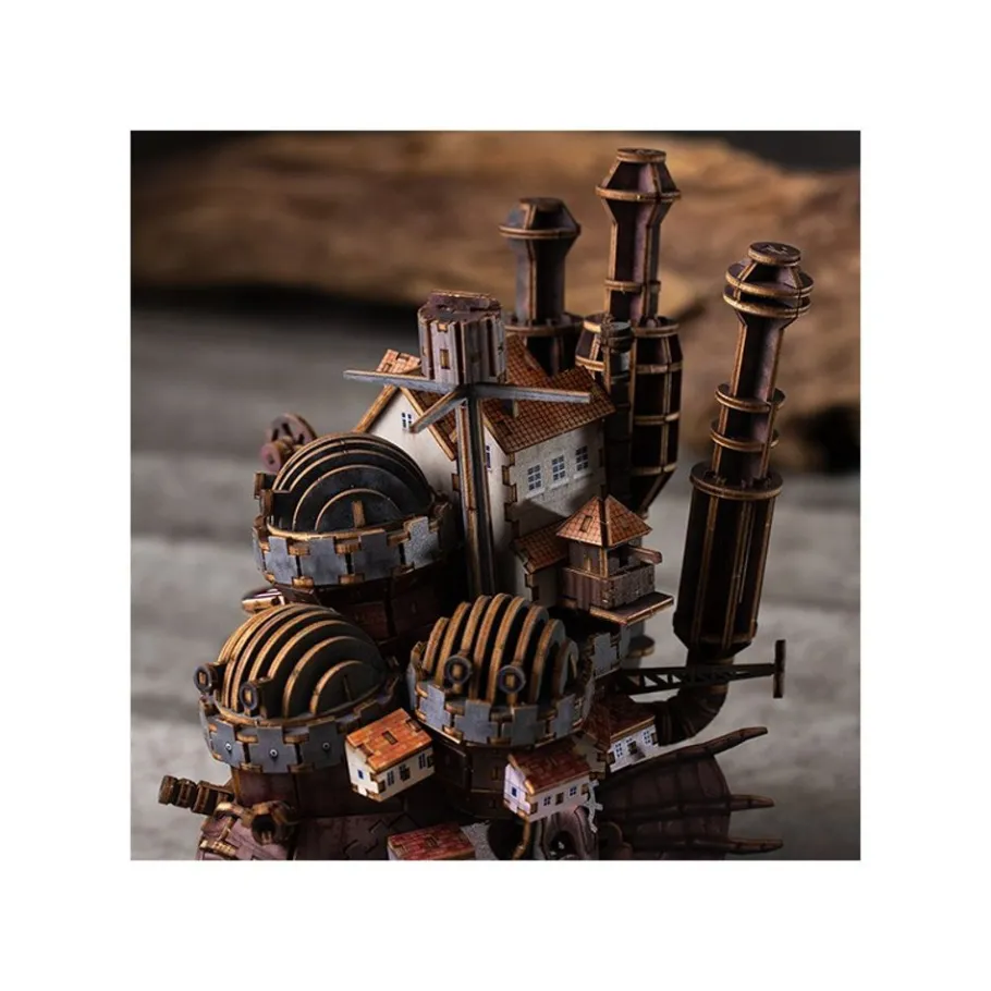 Maison Ghibli Wooden Model Kigumi Hauru'S Castle - Howl'S Moving Castle Hot