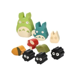 Maison Ghibli Wood Figurine Totoro With Soot Sprites - My Neighbor Totoro New