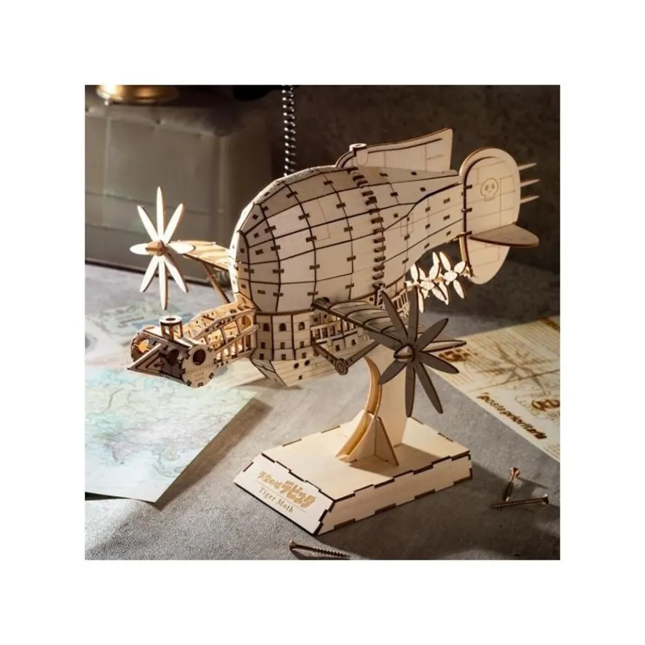 Maison Ghibli Wood Model Kigumi Tiger Moth - Castle In The Sky Best