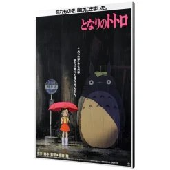 Maison Ghibli Wood Panel 35 X 50 Japanese Movie Poster Totoro