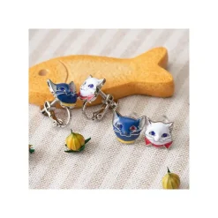 Maison Ghibli Yuki & Moon Clip Earrings - The Cat Returns Hot